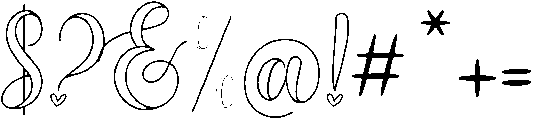 Monolove Script regular ttf (400) Font OTHER CHARS