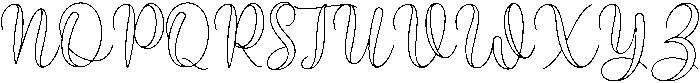 Monolove Script regular ttf (400) Font UPPERCASE