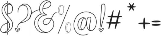 Monolove Script regular ttf (400) Font OTHER CHARS