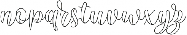 Monolove Script regular ttf (400) Font LOWERCASE