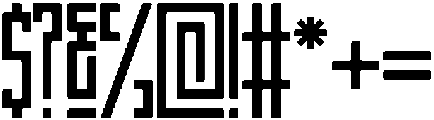 Monophone Regular otf (400) Font OTHER CHARS