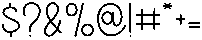 Monopoly Regular otf (400) Font OTHER CHARS