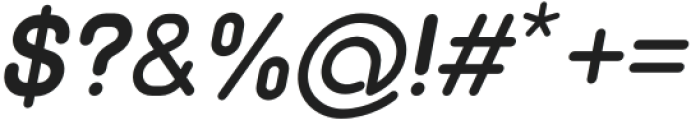 Monoround Italic otf (400) Font OTHER CHARS