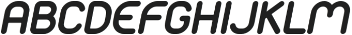 Monoround Italic otf (400) Font UPPERCASE