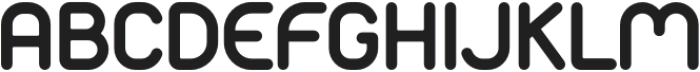 Monoround Regular otf (400) Font UPPERCASE