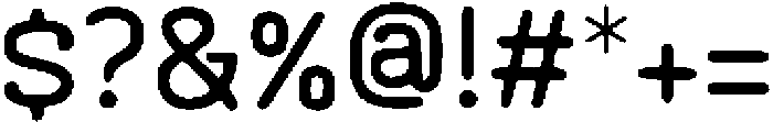 Monospace Tech Block Regular otf (400) Font OTHER CHARS