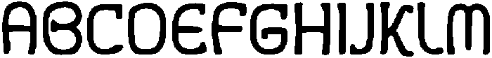 Monospace Tech Block Regular otf (400) Font UPPERCASE