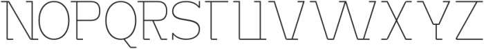 Monostruct Thin otf (100) Font UPPERCASE