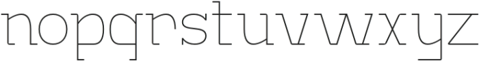 Monostruct Thin otf (100) Font LOWERCASE