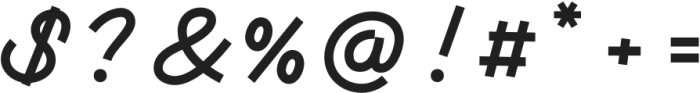 Monotail Script Extra Bold otf (700) Font OTHER CHARS
