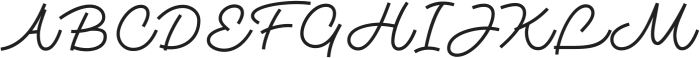 Monotail Script Light otf (300) Font UPPERCASE