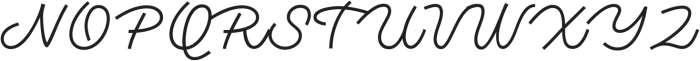 Monotail Script Light otf (300) Font UPPERCASE