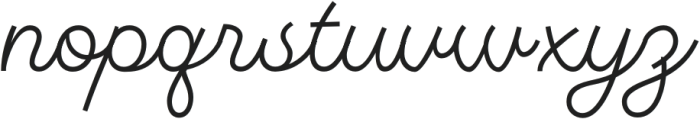 Monotail Script Light otf (300) Font LOWERCASE