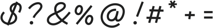 Monotail Script Medium otf (500) Font OTHER CHARS