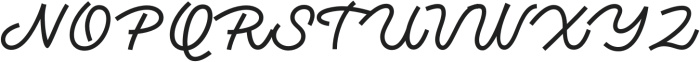 Monotail Script Medium otf (500) Font UPPERCASE