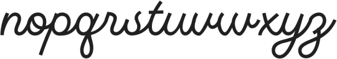 Monotail Script Medium otf (500) Font LOWERCASE