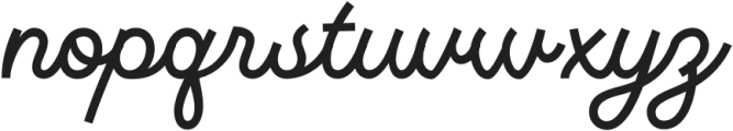 Monotail Script Semi Bold otf (600) Font LOWERCASE