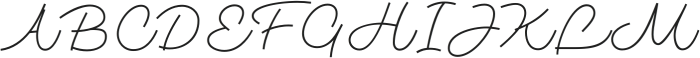 Monotail Script Thin otf (100) Font UPPERCASE
