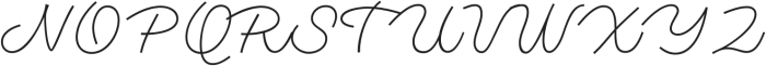 Monotail Script Thin otf (100) Font UPPERCASE
