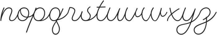 Monotail Script Thin otf (100) Font LOWERCASE