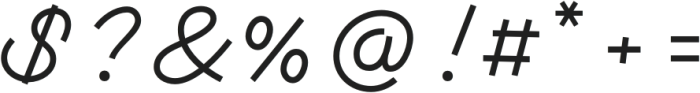 MonotailScript-Regular otf (400) Font OTHER CHARS