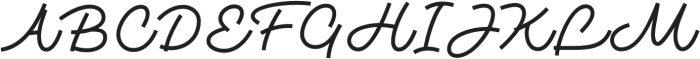 MonotailScript-Regular otf (400) Font UPPERCASE