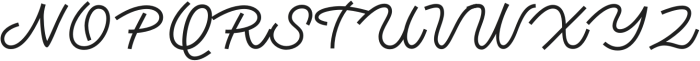 MonotailScript-Regular otf (400) Font UPPERCASE