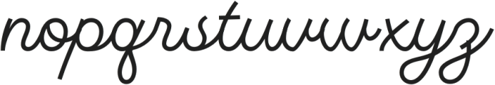 MonotailScript-Regular otf (400) Font LOWERCASE