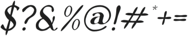 Monotime Italic otf (400) Font OTHER CHARS