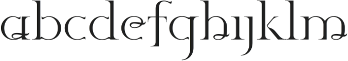 Monsieur-Regular ttf (400) Font LOWERCASE