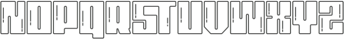 Monssla Outline otf (400) Font LOWERCASE