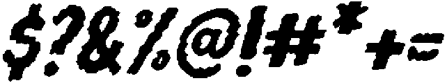 Monsta Mash Caps Slant otf (400) Font OTHER CHARS
