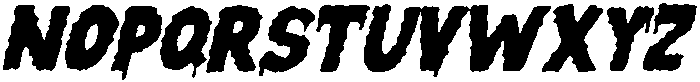 Monsta Mash Caps Slant otf (400) Font UPPERCASE