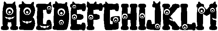 Monstar Regular otf (400) Font UPPERCASE
