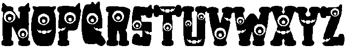 Monstar Regular otf (400) Font UPPERCASE