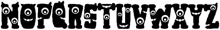 Monstar Regular otf (400) Font LOWERCASE