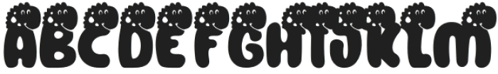 Monster Mash Dino 6 otf (400) Font UPPERCASE