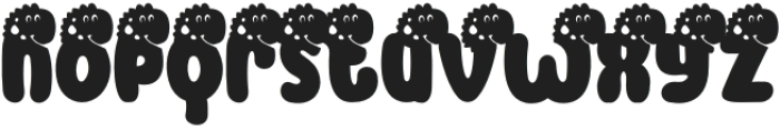 Monster Mash Dino 6 otf (400) Font LOWERCASE