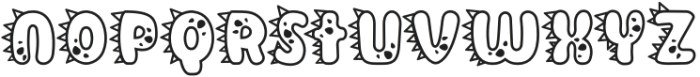 Monster Mash Monster 1 otf (400) Font UPPERCASE