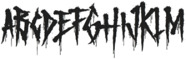 Monster Nightmare otf (400) Font LOWERCASE