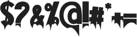 Monster Phantom otf (400) Font OTHER CHARS