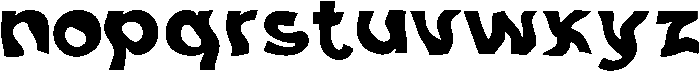 Monster otf (400) Font LOWERCASE