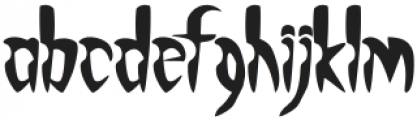 Monsterious otf (400) Font LOWERCASE