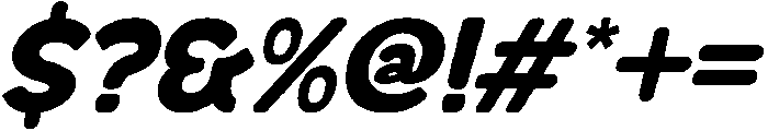 Monstip Italic otf (400) Font OTHER CHARS