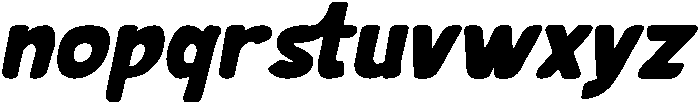 Monstip Italic otf (400) Font LOWERCASE
