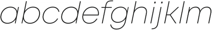 Mont ExtraLight Italic otf (200) Font LOWERCASE
