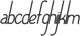Montage Italic ttf (400) Font LOWERCASE