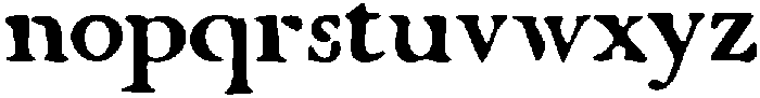 Montague-Rough Regular otf (400) Font LOWERCASE