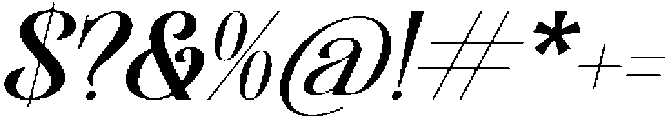 Montague Westfield Italic otf (400) Font OTHER CHARS
