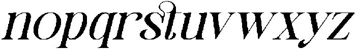 Montague Westfield Italic otf (400) Font LOWERCASE